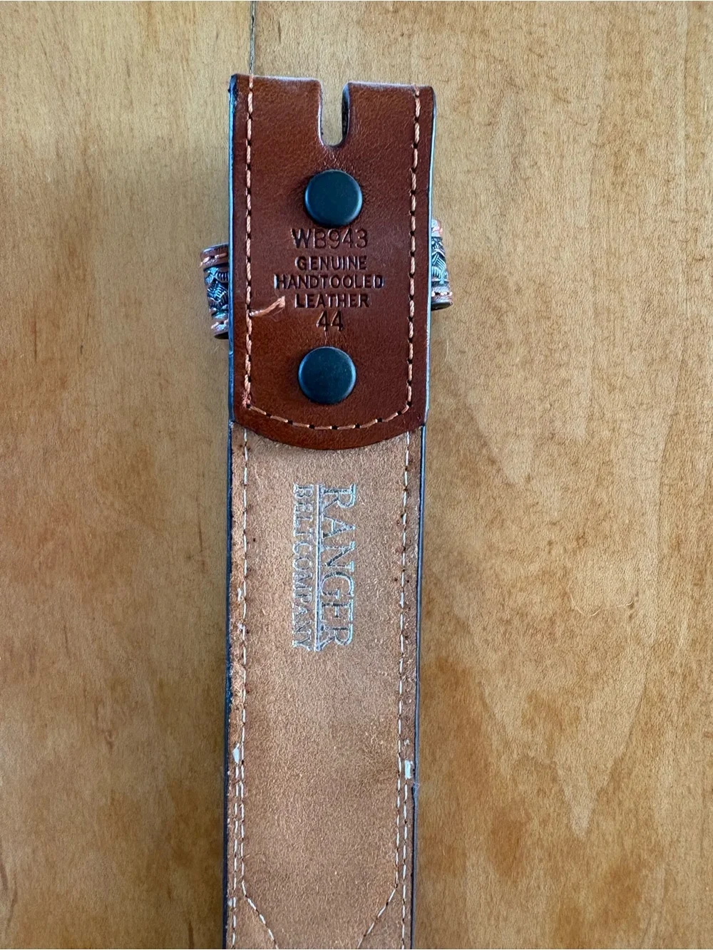 Brown Western Leather Belt with Silver Conchos (NWOT)